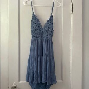 Mini dress with tie back